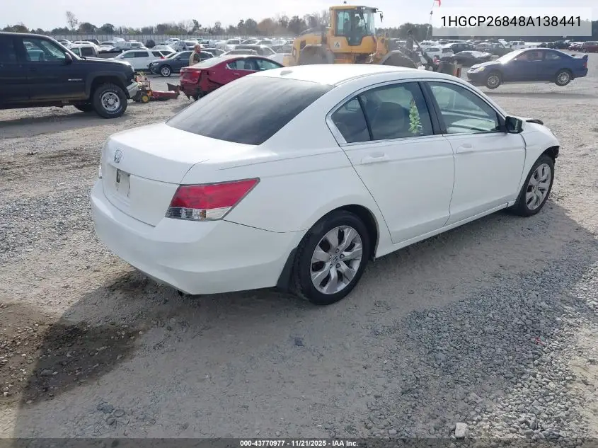 1HGCP26848A138441 2008 Honda Accord 2.4 Ex-L