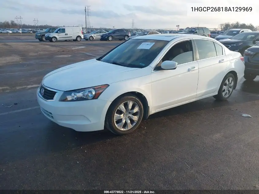 1HGCP26818A129969 2008 Honda Accord 2.4 Ex-L