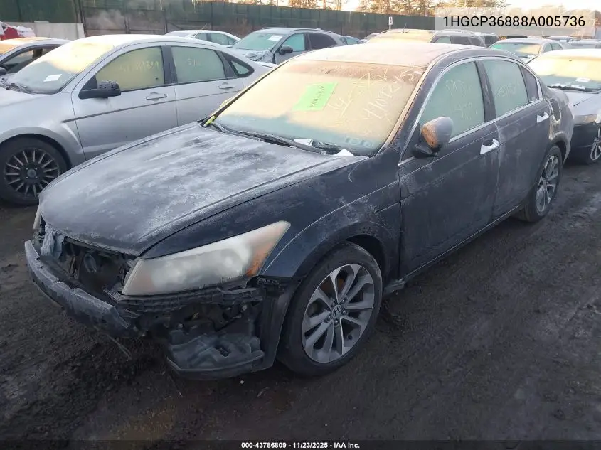 1HGCP36888A005736 2008 Honda Accord 3.5 Ex-L