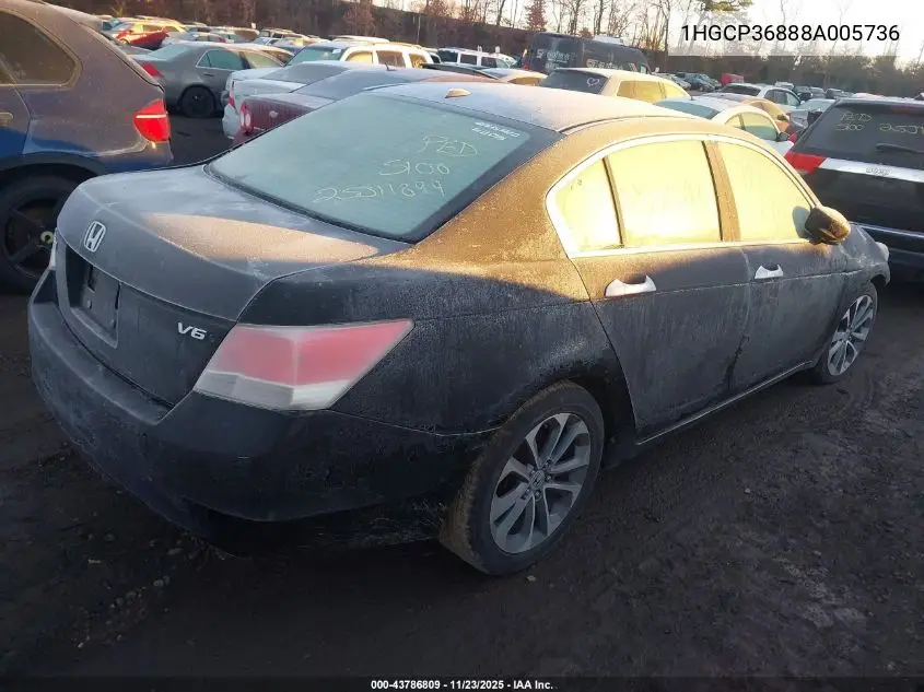 1HGCP36888A005736 2008 Honda Accord 3.5 Ex-L