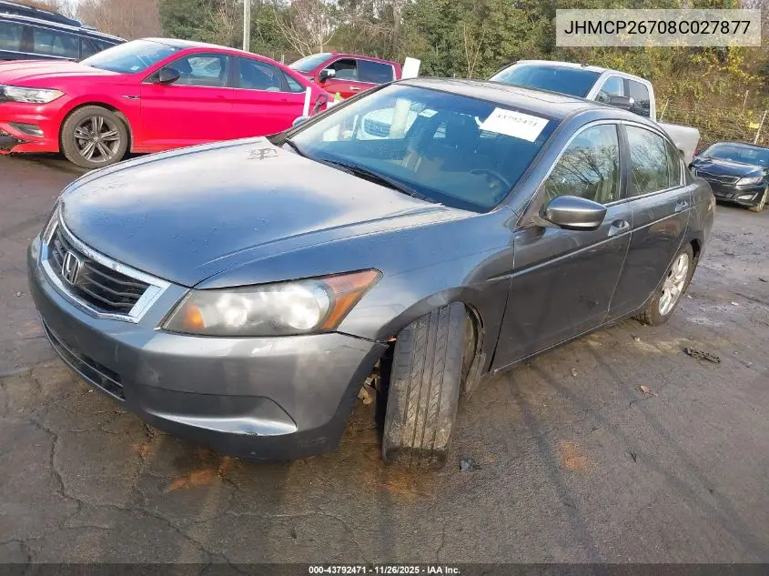 JHMCP26708C027877 2008 Honda Accord 2.4 Ex