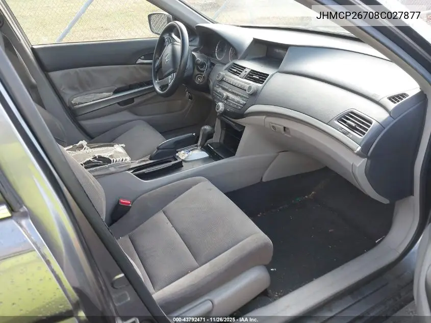JHMCP26708C027877 2008 Honda Accord 2.4 Ex