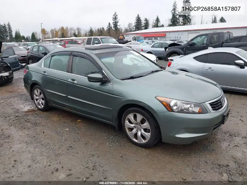 1HGCP26858A157807 2008 Honda Accord 2.4 Ex-L