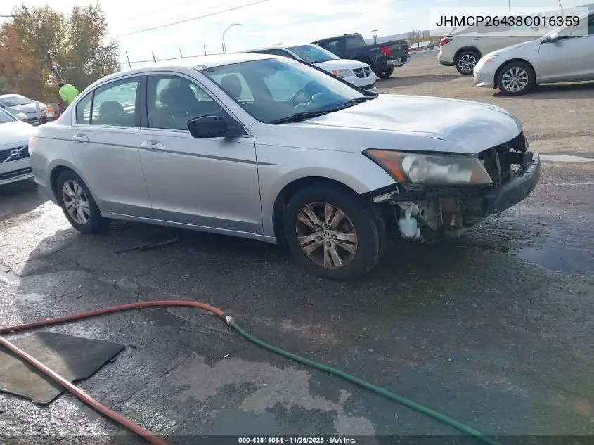 JHMCP26438C016359 2008 Honda Accord 2.4 Lx-P