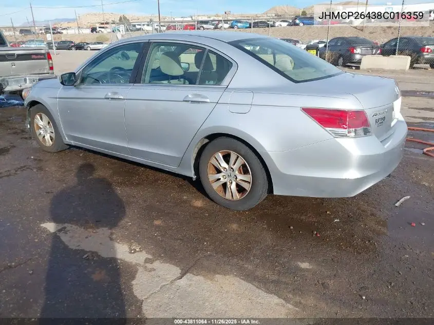 JHMCP26438C016359 2008 Honda Accord 2.4 Lx-P