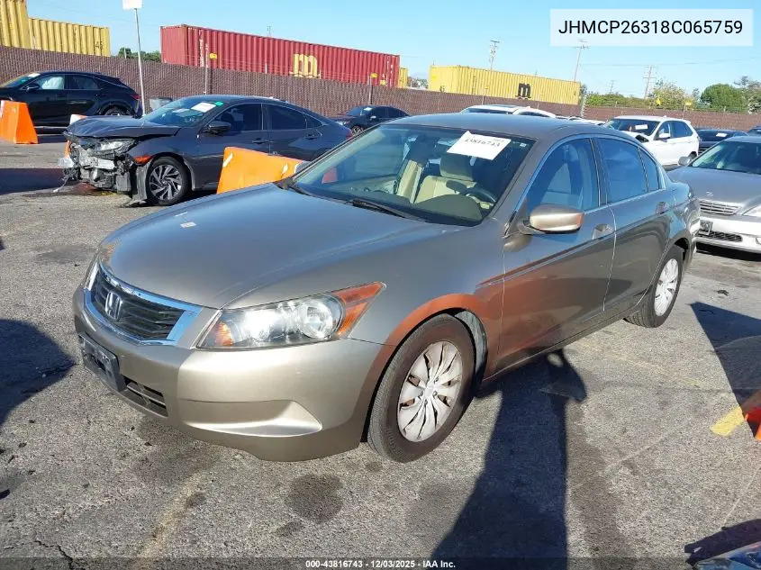 JHMCP26318C065759 2008 Honda Accord 2.4 Lx