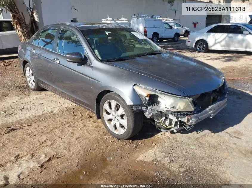 1HGCP26828A111318 2008 Honda Accord 2.4 Ex-L