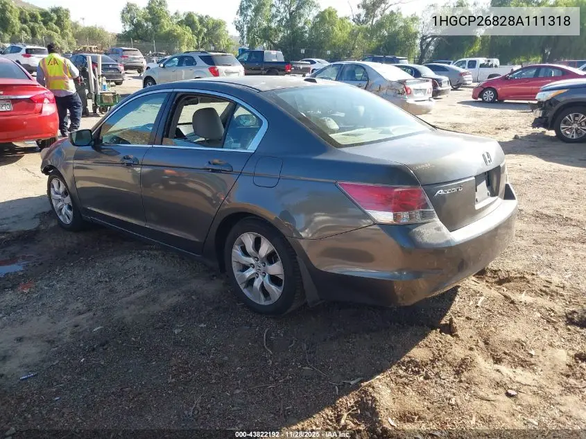 1HGCP26828A111318 2008 Honda Accord 2.4 Ex-L