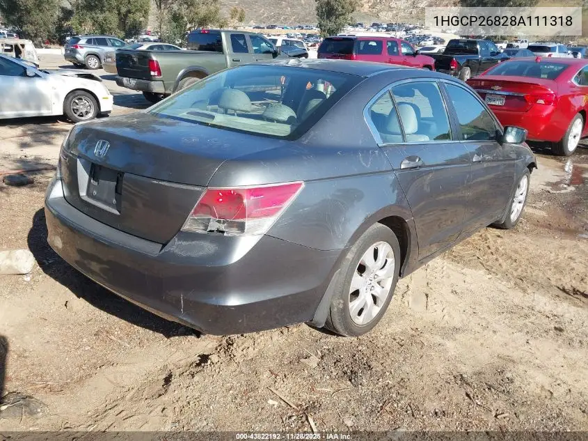 1HGCP26828A111318 2008 Honda Accord 2.4 Ex-L