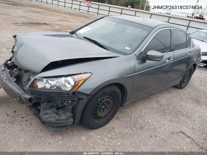 JHMCP26318C074834 2008 Honda Accord 2.4 Lx
