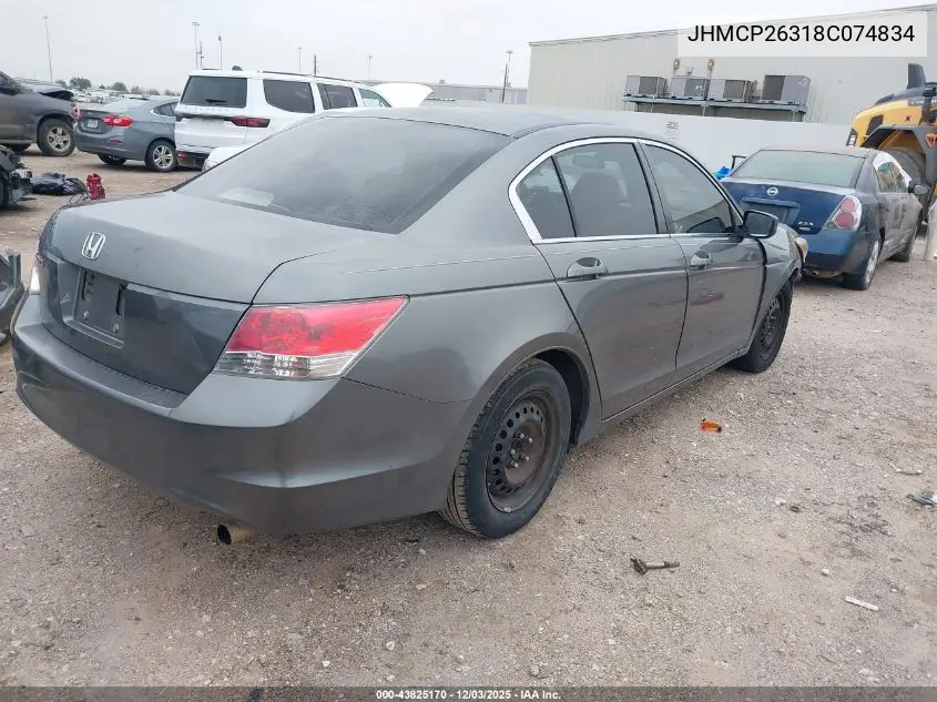 JHMCP26318C074834 2008 Honda Accord 2.4 Lx