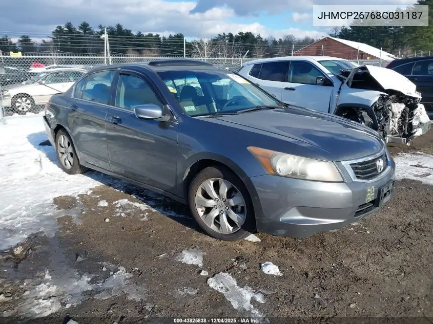JHMCP26768C031187 2008 Honda Accord 2.4 Ex