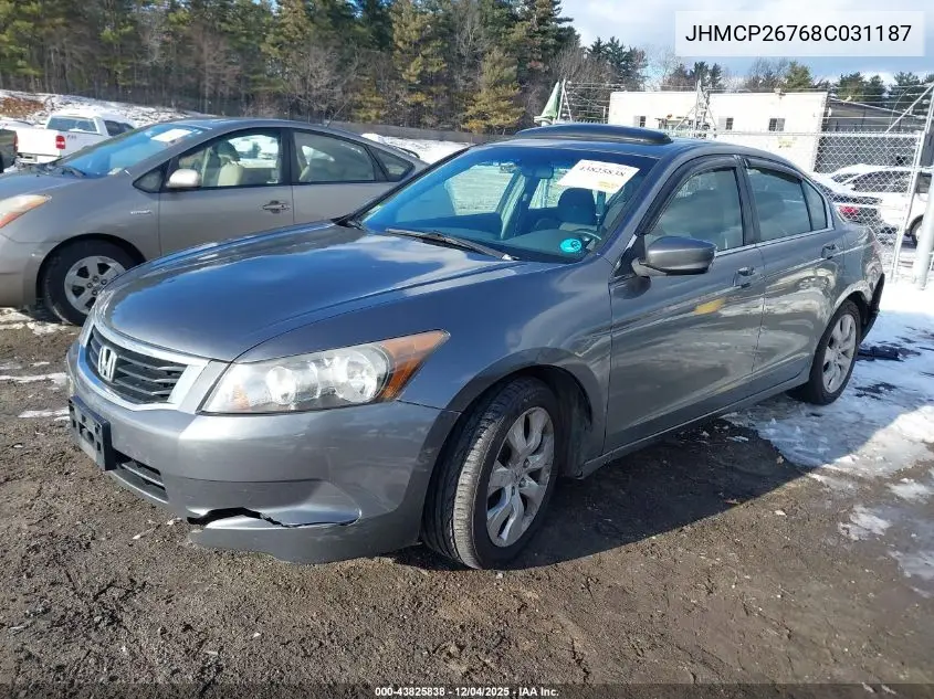 JHMCP26768C031187 2008 Honda Accord 2.4 Ex