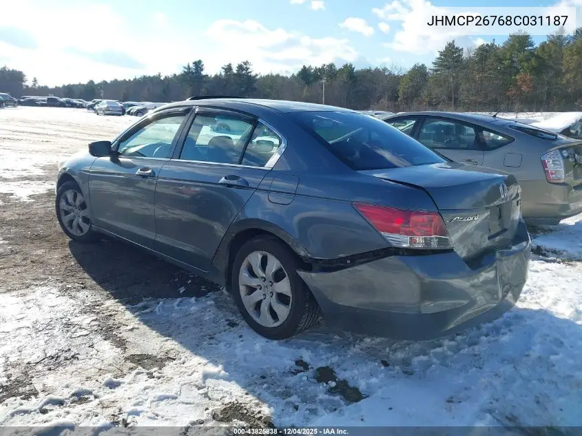 JHMCP26768C031187 2008 Honda Accord 2.4 Ex
