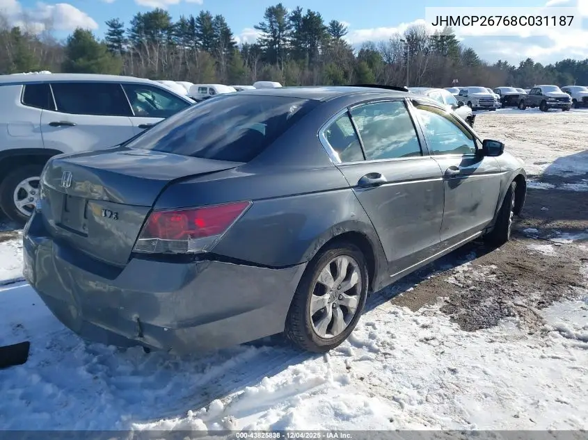 JHMCP26768C031187 2008 Honda Accord 2.4 Ex