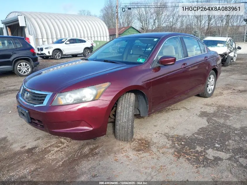 1HGCP264X8A083961 2008 Honda Accord 2.4 Lx-P