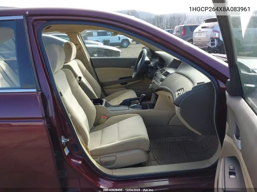 1HGCP264X8A083961 2008 Honda Accord 2.4 Lx-P