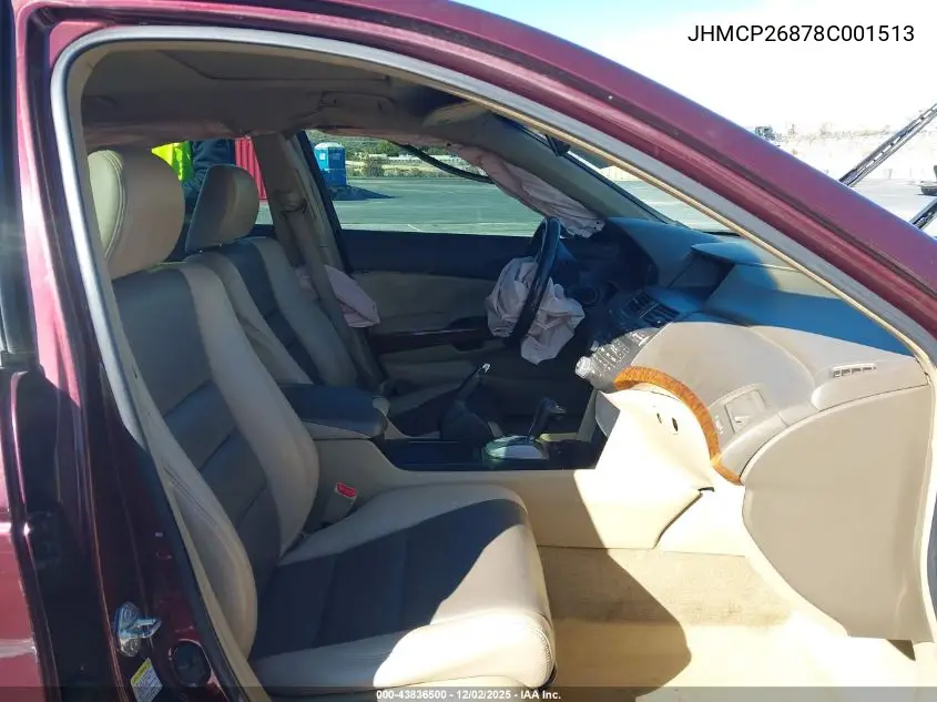 JHMCP26878C001513 2008 Honda Accord 2.4 Ex-L