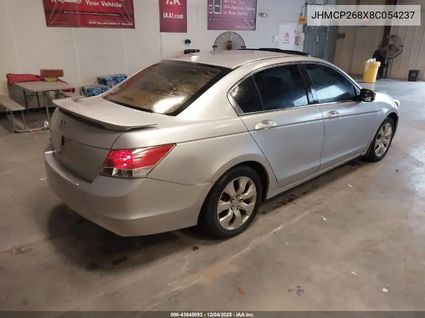 JHMCP268X8C054237 2008 Honda Accord 2.4 Ex-L