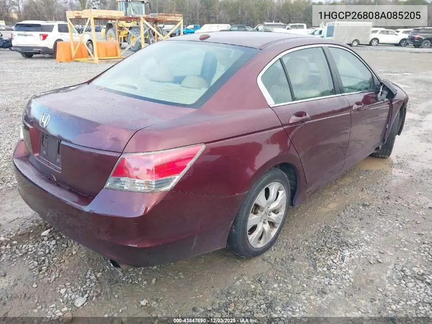 1HGCP26808A085205 2008 Honda Accord 2.4 Ex-L