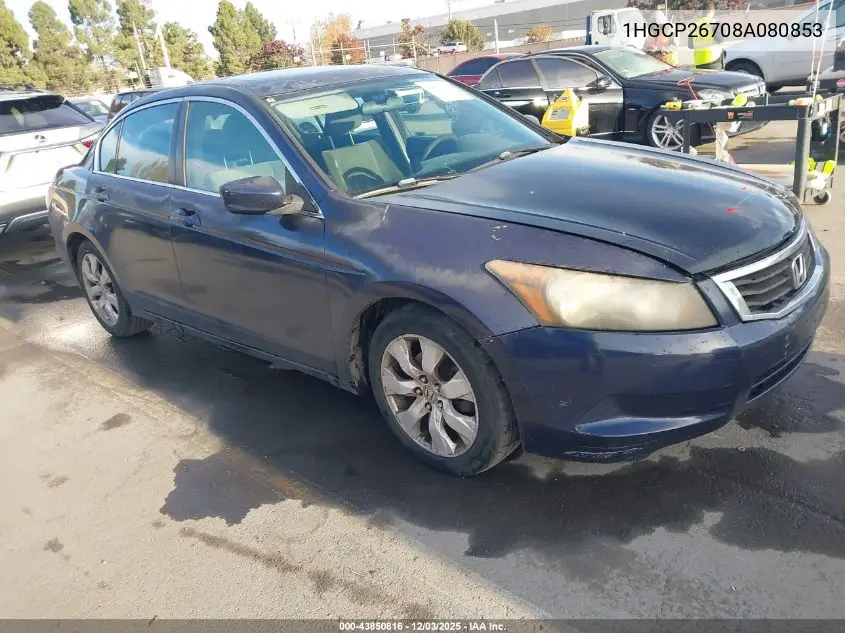 1HGCP26708A080853 2008 Honda Accord 2.4 Ex