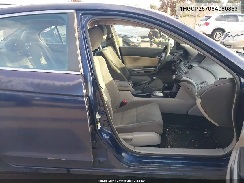 1HGCP26708A080853 2008 Honda Accord 2.4 Ex