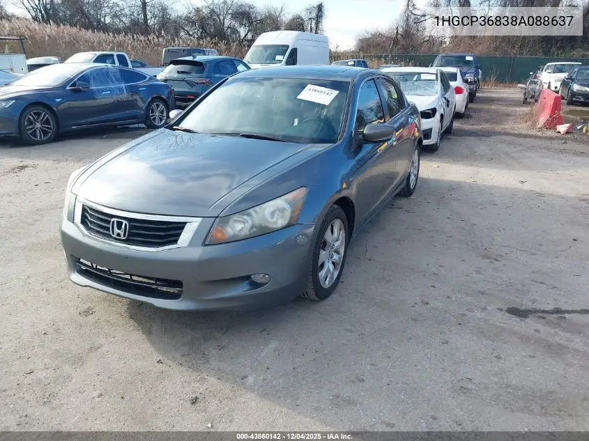 1HGCP36838A088637 2008 Honda Accord 3.5 Ex-L