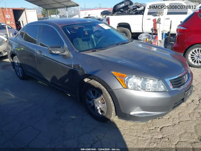 JHMCP26308C078812 2008 Honda Accord 2.4 Lx
