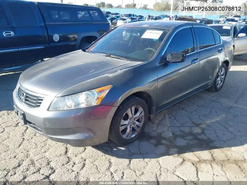JHMCP26308C078812 2008 Honda Accord 2.4 Lx
