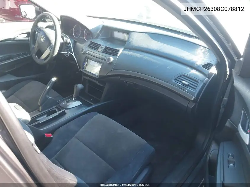 JHMCP26308C078812 2008 Honda Accord 2.4 Lx