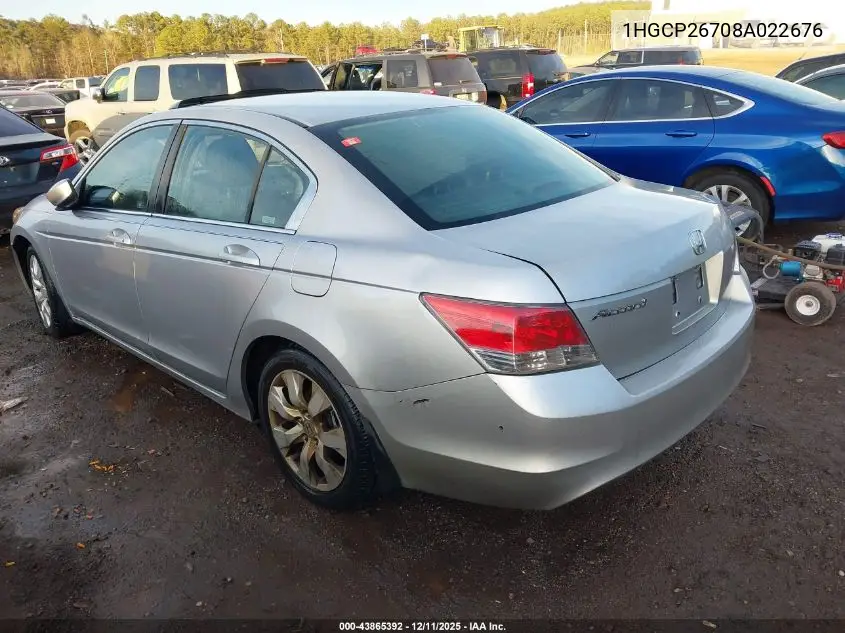 1HGCP26708A022676 2008 Honda Accord 2.4 Ex