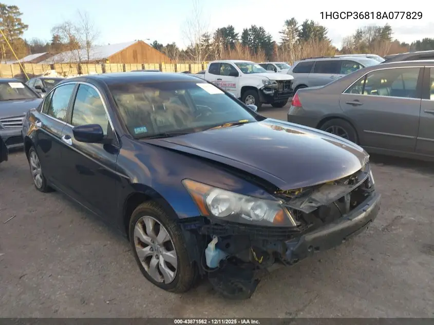 1HGCP36818A077829 2008 Honda Accord 3.5 Ex-L