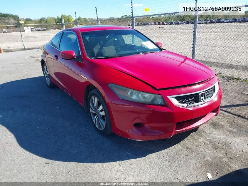 1HGCS12768A009235 2008 Honda Accord 2.4 Ex