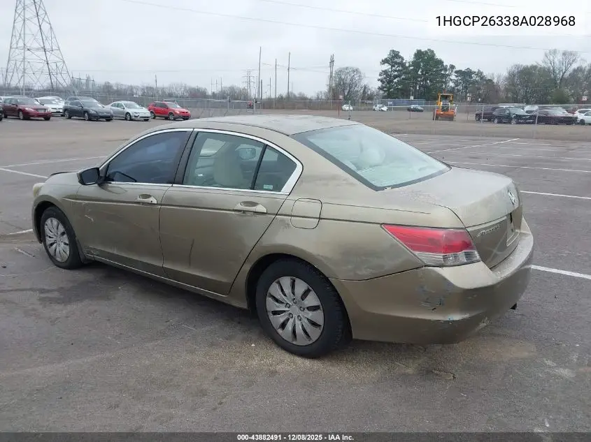 1HGCP26338A028968 2008 Honda Accord 2.4 Lx
