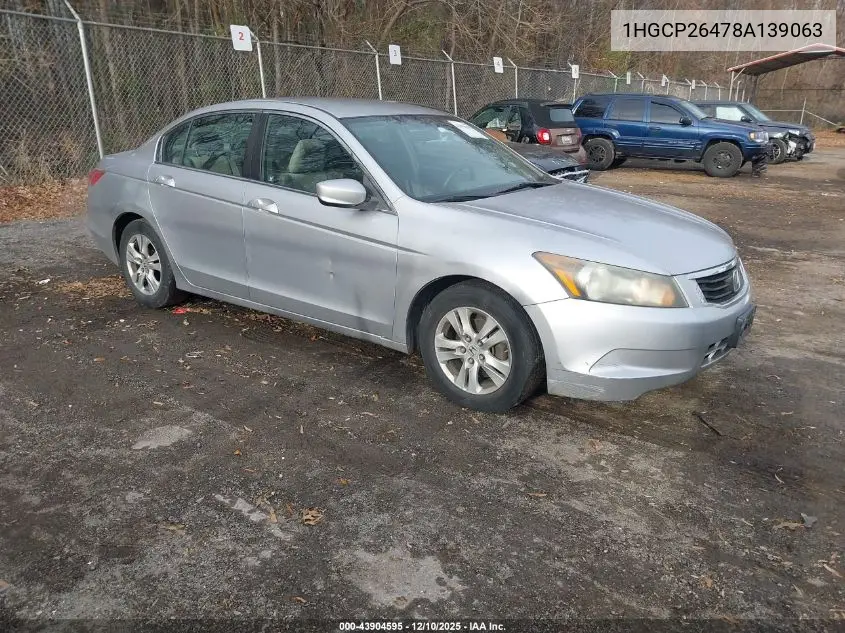 1HGCP26478A139063 2008 Honda Accord 2.4 Lx-P