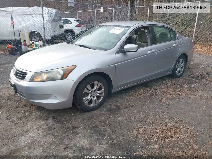 1HGCP26478A139063 2008 Honda Accord 2.4 Lx-P
