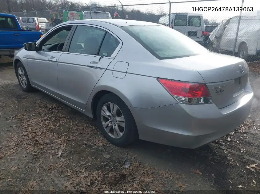 1HGCP26478A139063 2008 Honda Accord 2.4 Lx-P
