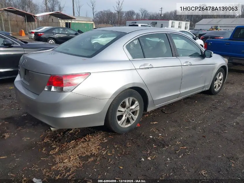 1HGCP26478A139063 2008 Honda Accord 2.4 Lx-P