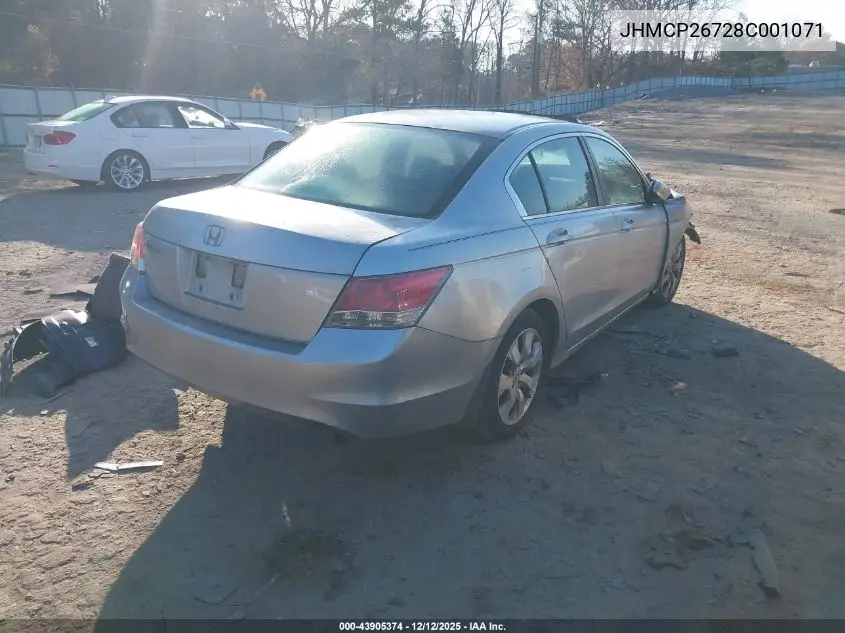 JHMCP26728C001071 2008 Honda Accord 2.4 Ex