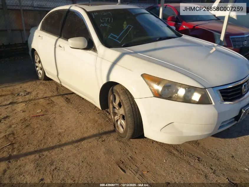 JHMCP26858C007259 2008 Honda Accord 2.4 Ex-L