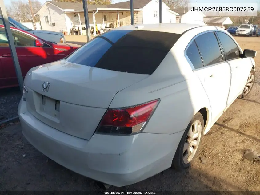 JHMCP26858C007259 2008 Honda Accord 2.4 Ex-L