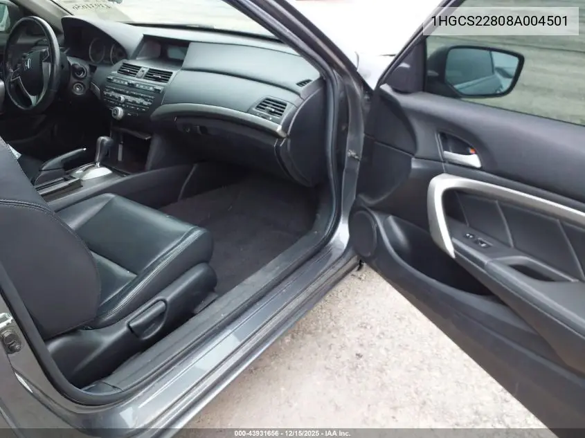 1HGCS22808A004501 2008 Honda Accord 3.5 Ex-L