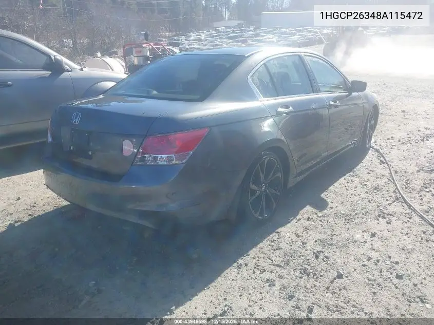 1HGCP26348A115472 2008 Honda Accord 2.4 Lx
