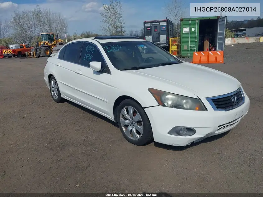 1HGCP26808A027014 2008 Honda Accord 2.4 Ex-L