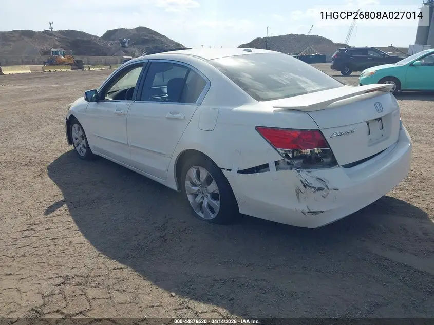 1HGCP26808A027014 2008 Honda Accord 2.4 Ex-L