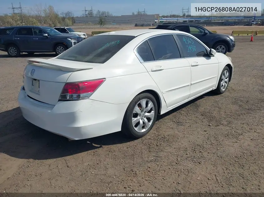 1HGCP26808A027014 2008 Honda Accord 2.4 Ex-L