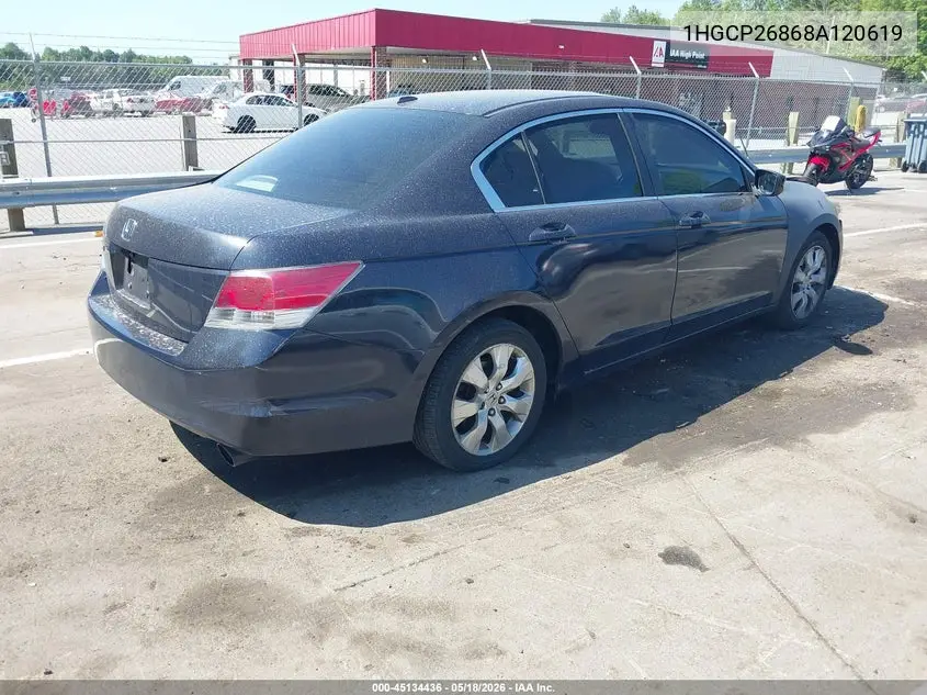 1HGCP26868A120619 2008 Honda Accord 2.4 Ex-L