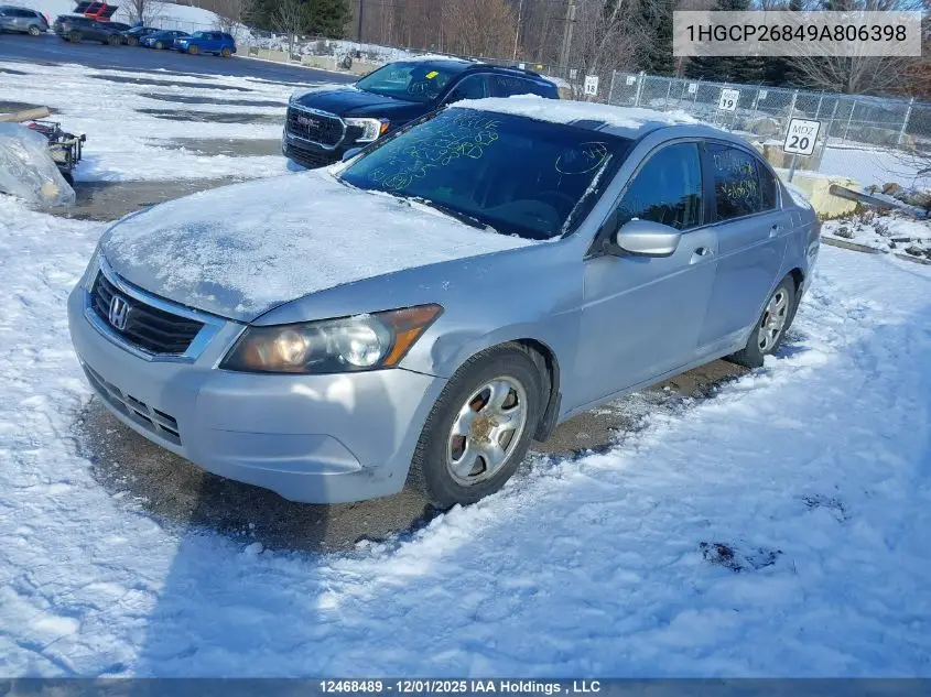 1HGCP26849A806398 2009 Honda Accord Ex-L