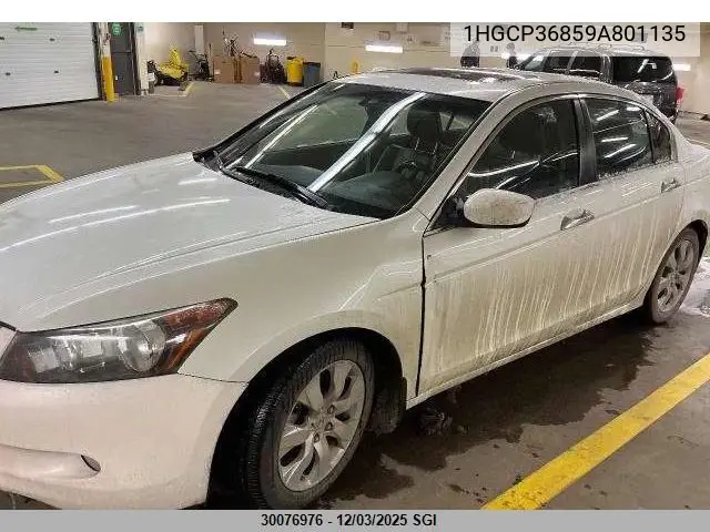 1HGCP36859A801135 2009 Honda Accord Exl