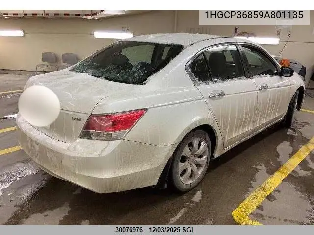 1HGCP36859A801135 2009 Honda Accord Exl